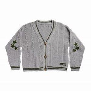 Grey/Green Taylor Swift Holiday Folklore cardigan